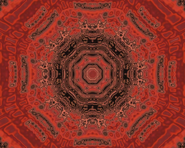 Tunnel Néon Rouge Économiseur d'Écran 5:4 Industriel 60fps VJLoops PC Portable