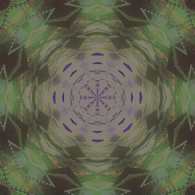 Tunnel Néon Mandala Vortex VJ Loop 1:1 Carré 60fps Économiseur d'écran