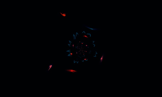 Tunnel Néon Fleur Kaléidoscope VJ Loop 5:3 Large 60fps Écran de Veille