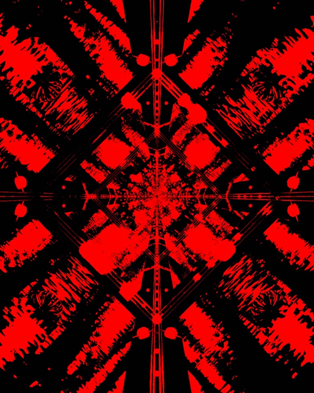 Tunnel Néon Rouge Noir Économiseur d'écran 60fps 4:5 Instagram Vj Loop