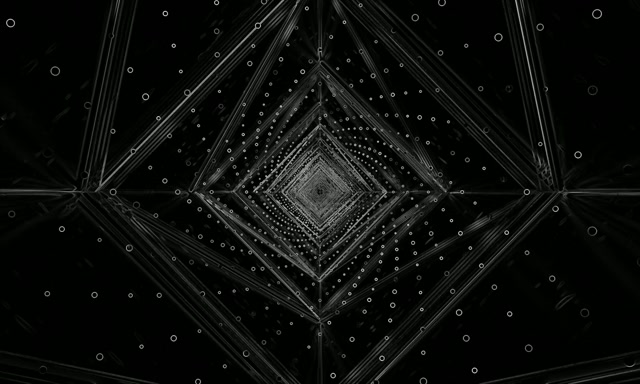 Tunnel Néon Sombre Économiseur d'Écran 5:3 Large 60fps VJ Loop PC Portable