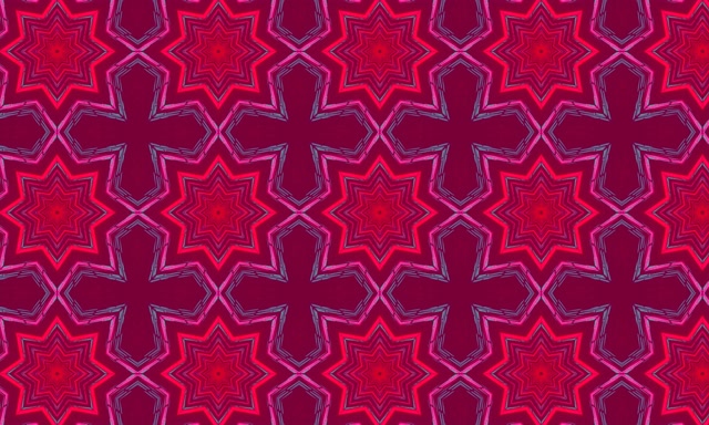 Tunnel Néon Étoile Kaléidoscope 5:3 Large 60fps Économiseur d'écran VJLoops