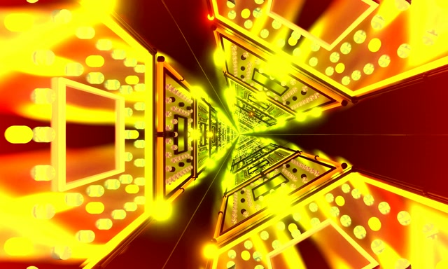 Tunnel Néon Vortex Carte Circuit VJLoops 60fps 5:3 Large Économiseur d'écran