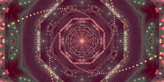 Tunnel Néon Rose Économiseur d'Écran 2:1 Univisium 60fps VJ Loop PC Portable