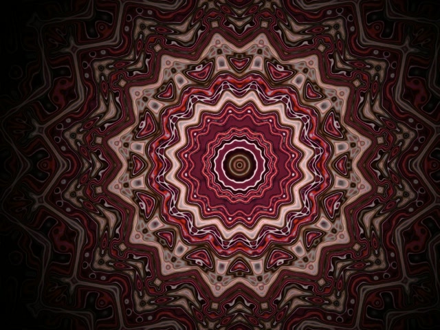 Tunnel Néon Mandala Étoile Vortex 4:3 Classique 60fps Économiseur d'écran VJLoops