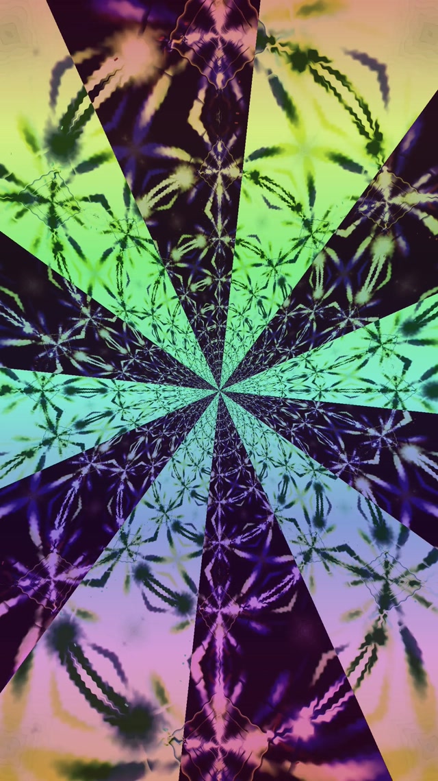 Tunnel Néon Kaléidoscope Éclat VJ Loop 9:16 Reels 60fps Économiseur d'Écran