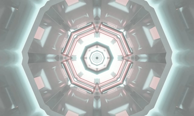 Tunnel Néon Vortex Octogone VJ Loop 5:3 Large 60fps Économiseur d'Écran