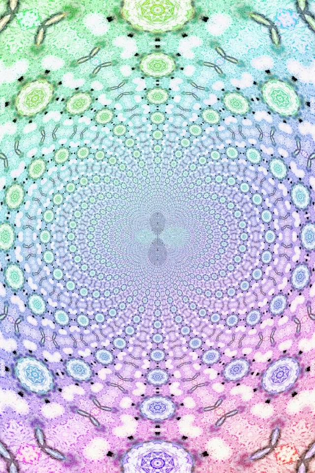Tunnel Néon Vortex Mandala Fractal 2:3 Photo Portrait 60fps Économiseur d'écran VjLoops