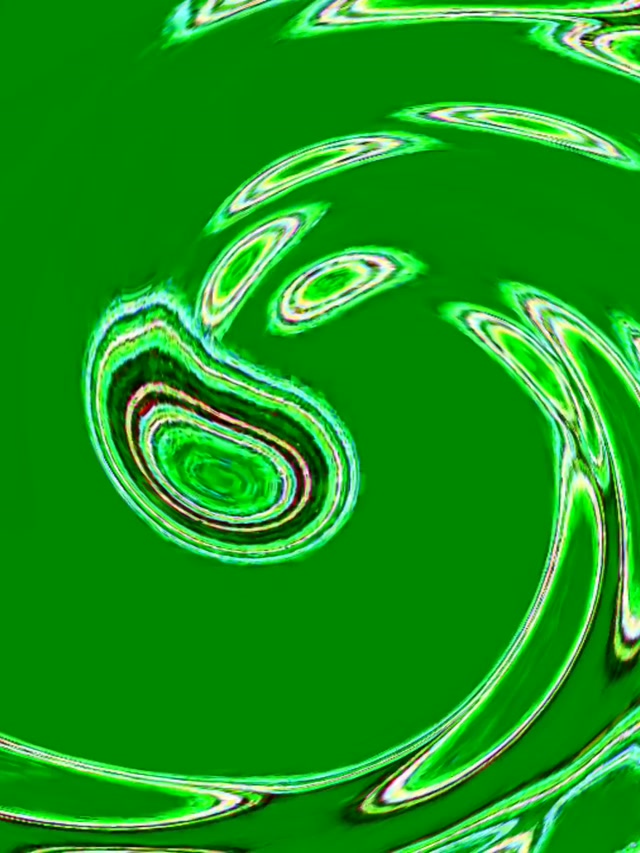 Tunnel Néon Boucle Vortex Spirale Verte 3:4 iPad Portrait 60fps Économiseur d'écran VJ Loop