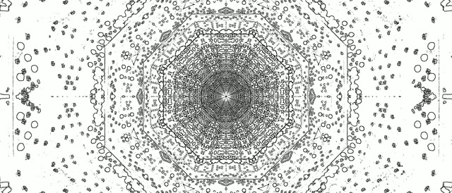 Tunnel Néon Vortex Octogone Économiseur d'écran 21:9 Ultra-large 60fps VjLoops