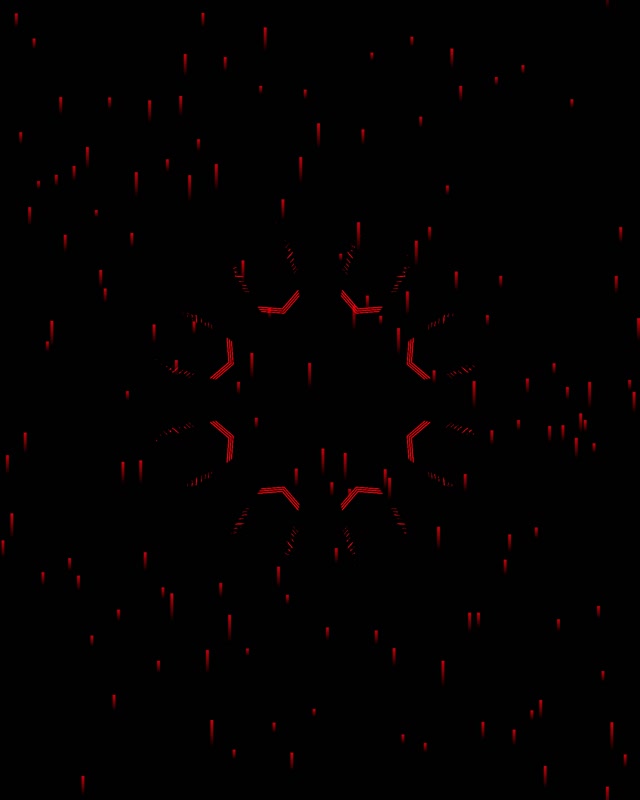 Tunnel Néon Rouge Économiseur d'Écran 60fps 4:5 Instagram VJLoops PC Portable