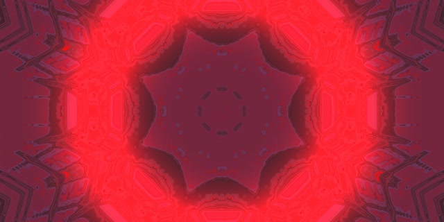 Tunnel Néon Mandala Oeil Rouge VJ Loop 2:1 Univisium 60fps Économiseur d'écran