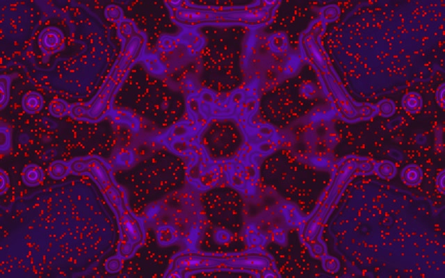 Tunnel Néon Violet Rouge Boucle Bulle VJ Loop 16:10 MacBook 60fps Économiseur d'écran