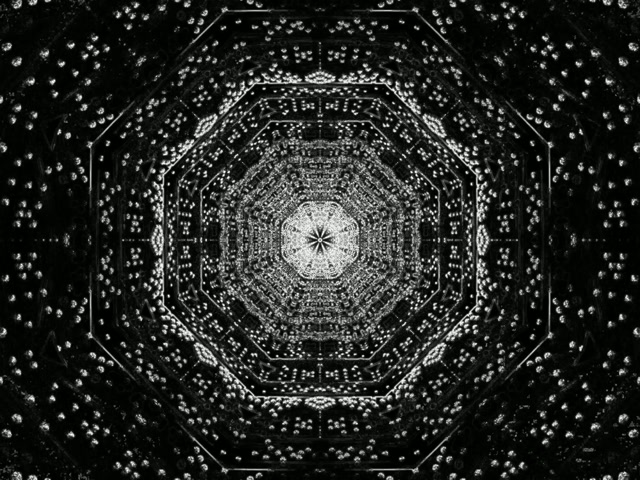 VJLoops Tunnel Néon Vortex Octogone Fractal 4:3 Classique 60fps Économiseur d'écran