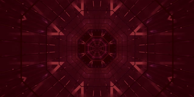 Tunnel Néon Rouge Économiseur d'Écran 2:1 Univisium 60fps VJ Loop PC Portable