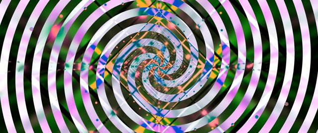 Tunnel Néon Spirale Vortex 2.39:1 Cinémascope 60fps Économiseur d'Écran VJ Loop