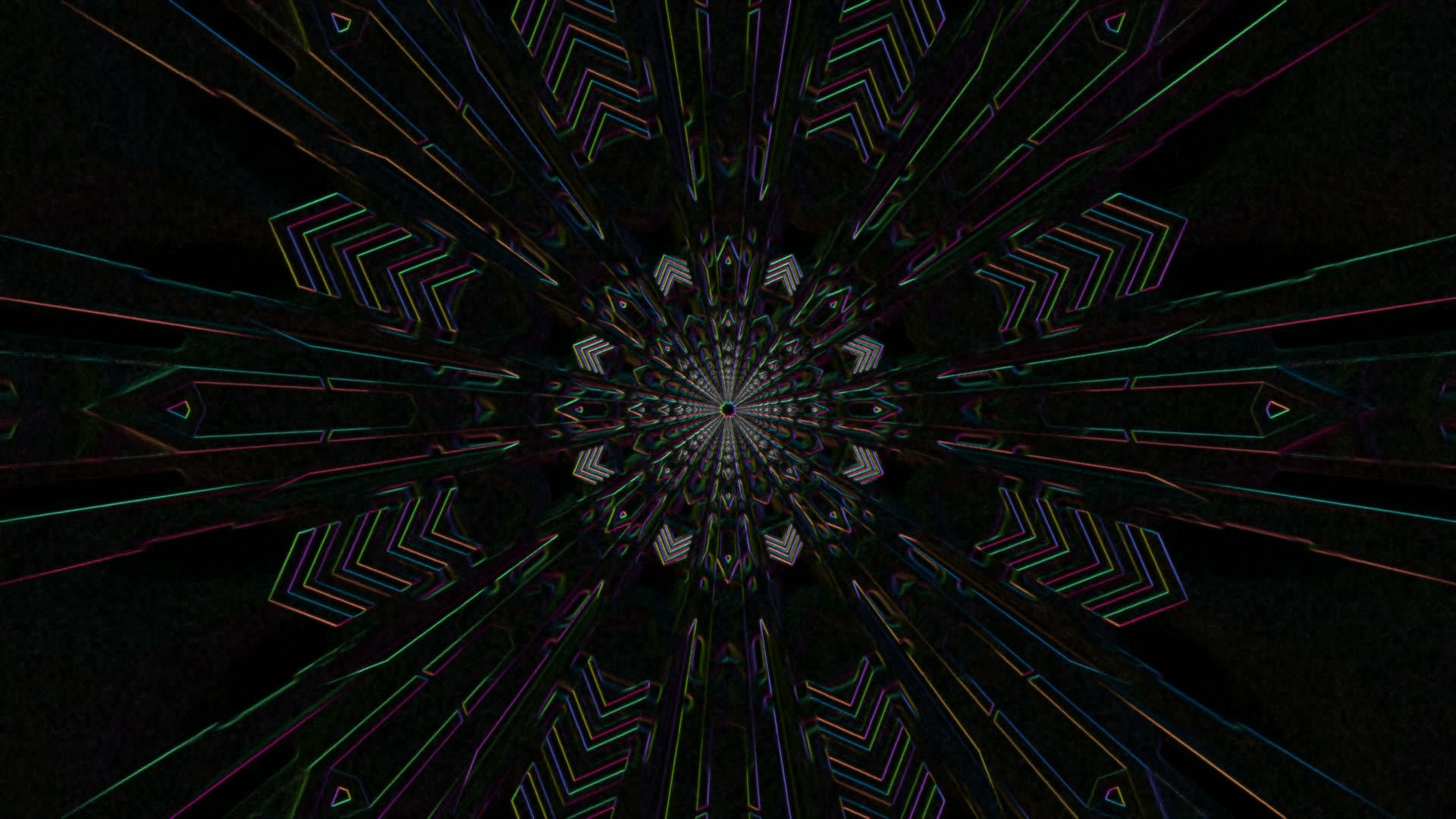 Neon Tunnel VJ Loop 4K 60FPS Screensaver Windows Live Wallpaper