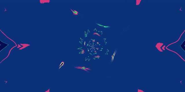 Tollán Neon Gorm Bándearg Bíseach Spárálaí Scáileáin 2:1 Univisium 60fps Vj Loop