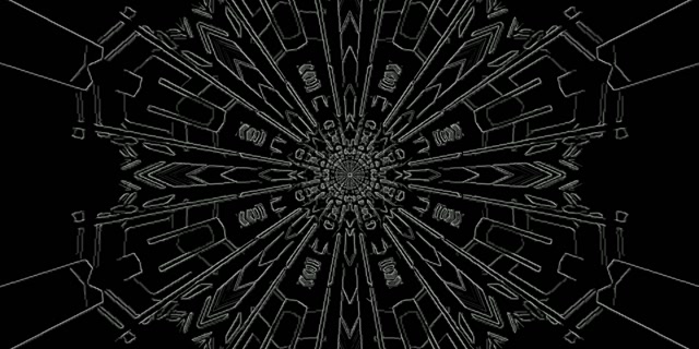 Neon Tunnel Kaleidoscope Burst VJ Loop 2:1 Univisium 60fps Screensaver