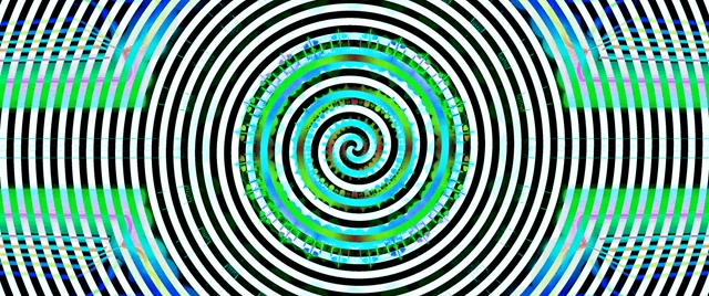 Tollan Neon Guairneán Bíseach Dubh Bán Hiopnóiteach Spárálaí Scáileáin 2.39:1 Cinemascope 60fps VJLoops