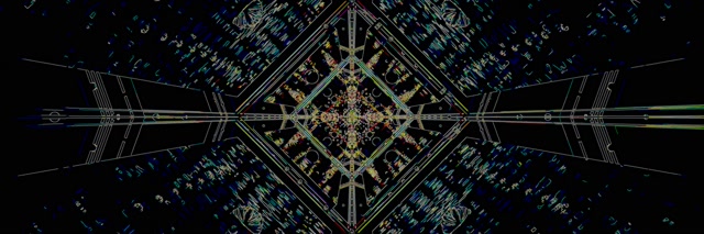 Tollán Neon Scáileán Cosanta 3:1 Triple Wide 60fps VJLoops Geoiméadrach Gorm Uaine