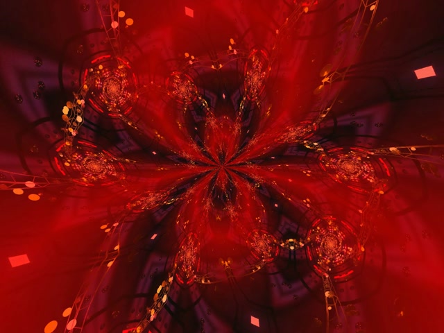 Red Neon Tunnel Kaleidoscope Burst | VJ Loop 4:3 Classic 60fps Screensaver