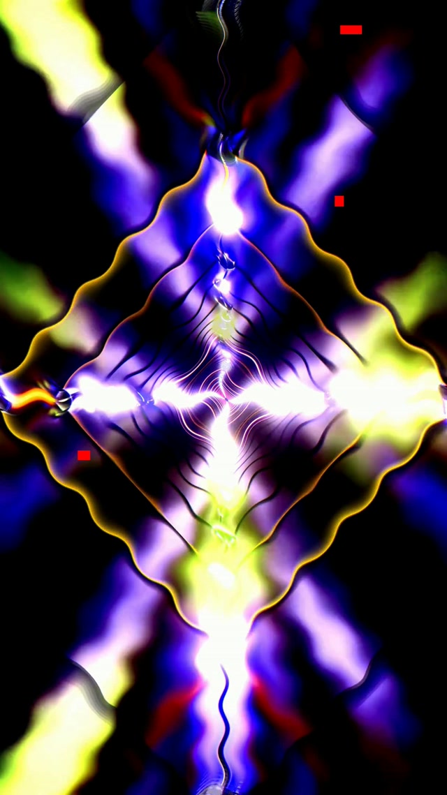 Tollán Neon Corcra Buí 60fps 9:16 Reels Spárálaí Scáileáin PC Vj Loop