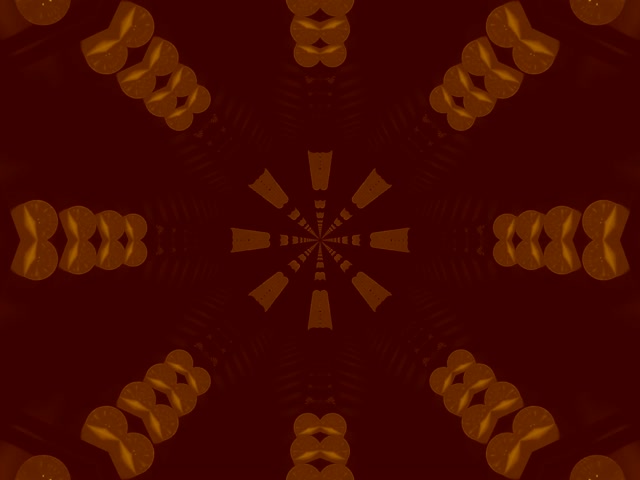 Tollán Neon Bhriseadh Cailídeascóip Bhlúirín 4:3 Clasaiceach 60fps Scáileán Cosanta VJLoops