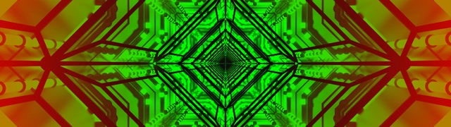 Scáileán Foluain Toinn Neon Glas Dearg 32:9 Super Ultraleathan 60fps VJ Loop PC