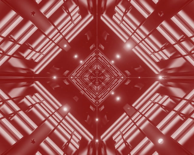 Túinéal Neon Diamant Vortex Dearg VJLoops 5:4 Industrial 60fps Scáileánaoir