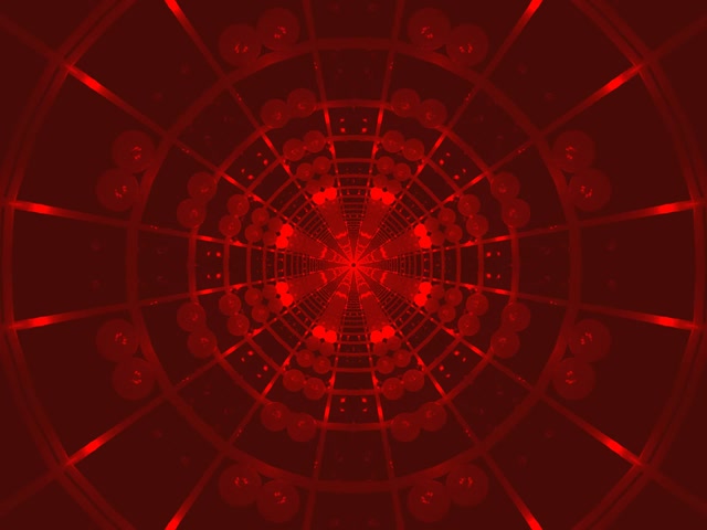 Tollán Neon Dearg Eangach Cruinneog Caleideasócóp VJLoops 4:3 Clasaiceach 60fps Spárálaí Scáileáin