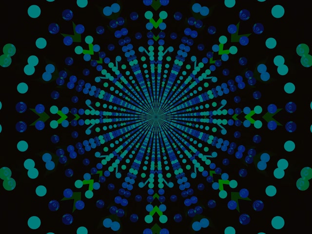 Tollán Neon Kaleidoscope Ponc Pléascadh 4:3 Classic 60fps Scáileán Coimeádaí VJLoops