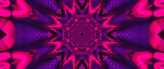 Tollán Neon Bhriseadh Cailídeascóip Bhlúirín VJLoops 2.39:1 Cinemascope 60fps Scáileán Cosanta