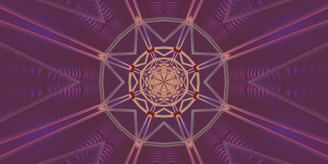 Tollan Neon Kaleidoscope Pléasc Réalta VJLoops 2:1 Univisium 60fps Spárálaí Scáileáin