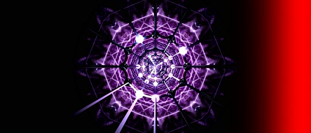 Tollán Neon Corcra Spárálóir Scáileáin 21:9 Ultraleathan 60fps VJ Loop PC Ríomhaire Glúine