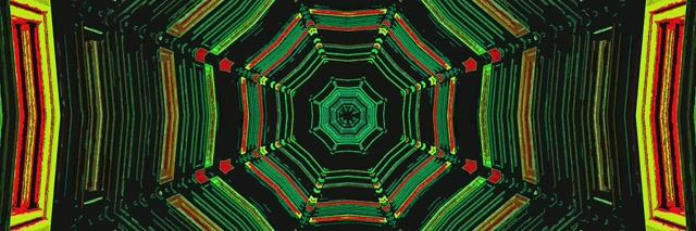 Tollán Neon Glas Ochtagán Spárálaí Scáileáin 3:1 Triarach Leathan 60fps VJ Lúb