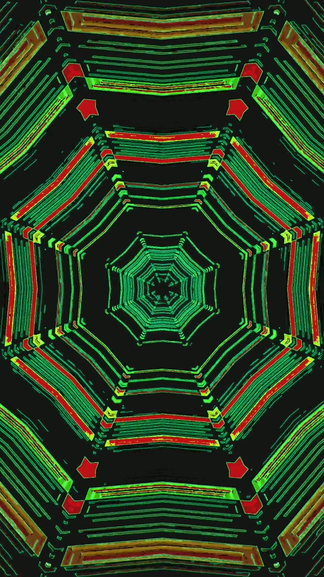 Scáileán Foluain Tonn Neon Green Red 60fps 9:16 Reels VJ Loop PC Laptop