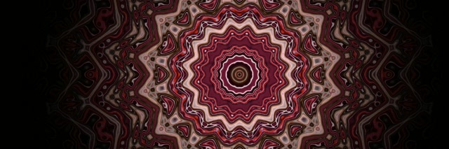 Tollán Neon Guairneán Mandala Blúire VJLoops 3:1 Triple Wide 60fps Scáileán Cosanta