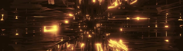 Golden Neon Tunnel VJ Loop 32:9 Ultrawide 60fps Screensaver