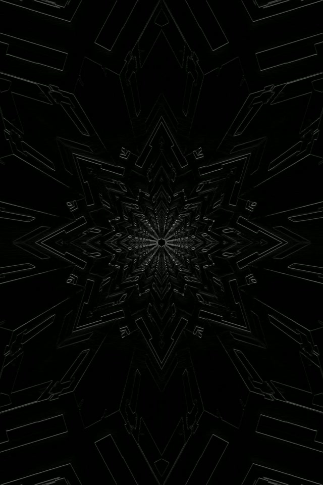 Tollán Neon Réalta Fractálach Dorcha 2:3 Portráid Grianghraf 60fps Spárálaí Scáileáin Vj Loop