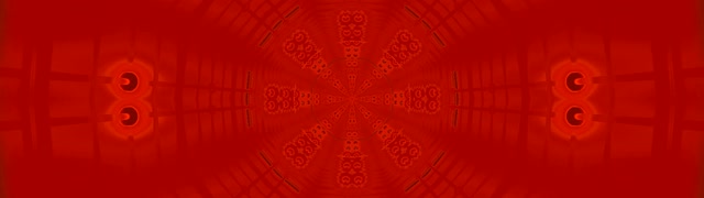 32:9 Ultrawide Red Neon Tunnel Infinite Octagon Corridor 60fps Screensaver Vj Footage