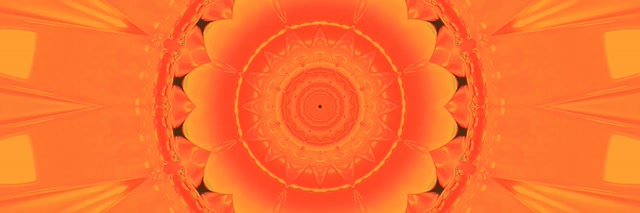 Scréacharnach Soilsiú Orange Mandala Neon Tunnel 3:1 Triple Wide 60fps VJ Loop