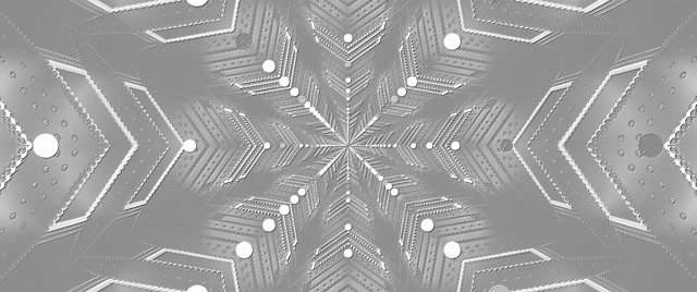 Tollan Neon Airgid Calóg Sneachta Scáileán Coigilteora 2.39:1 Cinemascope 60fps VJ Loop