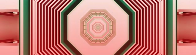 Red Green Neon Tunnel Scréacharnach Soilsiú 32:9 Super Ultrawide 60fps VJ Loop