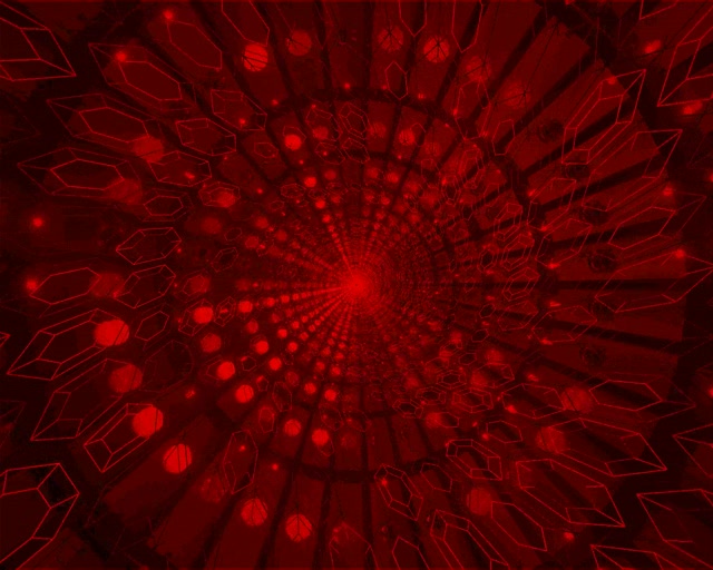 Tollán Neon Criostail Dearg VJLoops 60fps 5:4 Tionsclaíoch Spárálaí Scáileáin