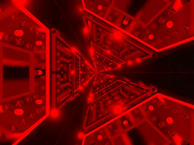 VJ Loop Tollán Neon Pléasc Cailiodascóp Dearg 4:3 clasaiceach 60fps Spárálóir Scáileáin