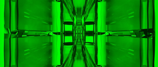 Neon Tunnel VJ Loop 21:9 Ultrawide 60fps Screensaver Geometric Green