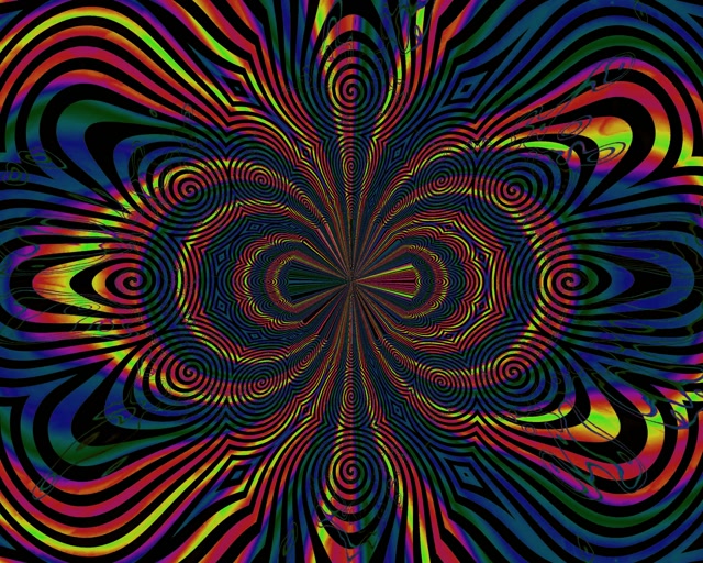 Túinéal Neon Spiréal Mandala 5:4 tionsclaíoch 60fps Scáileán VJ Loop