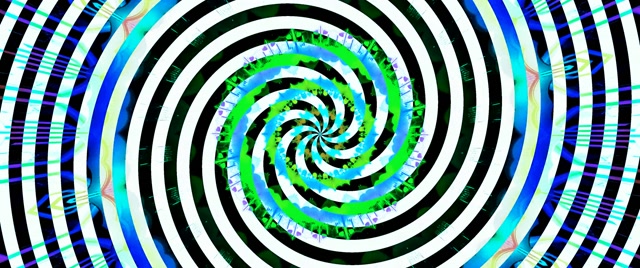 Neon Tunnel Spiraling Vortex VJ Loop 2.39:1 Cinemascope 60fps Screensaver