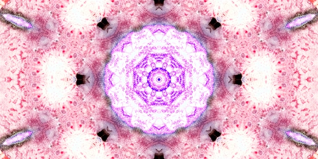 Scáthdhroichid Uachtar Mandala Bándearg Neon 2:1 Univisium 60fps VJ Loop